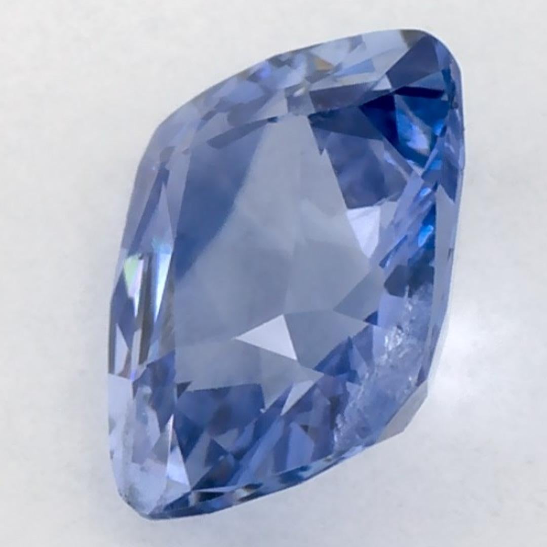 Taglio cuscino 1.37 carati di zaffiro blu a cuscino, gemma sfusa in vendita