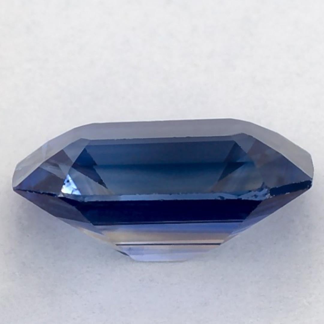 Pierre précieuse taille octogonale saphir bleu 1.37 carat Neuf - En vente à Fort Lee, NJ