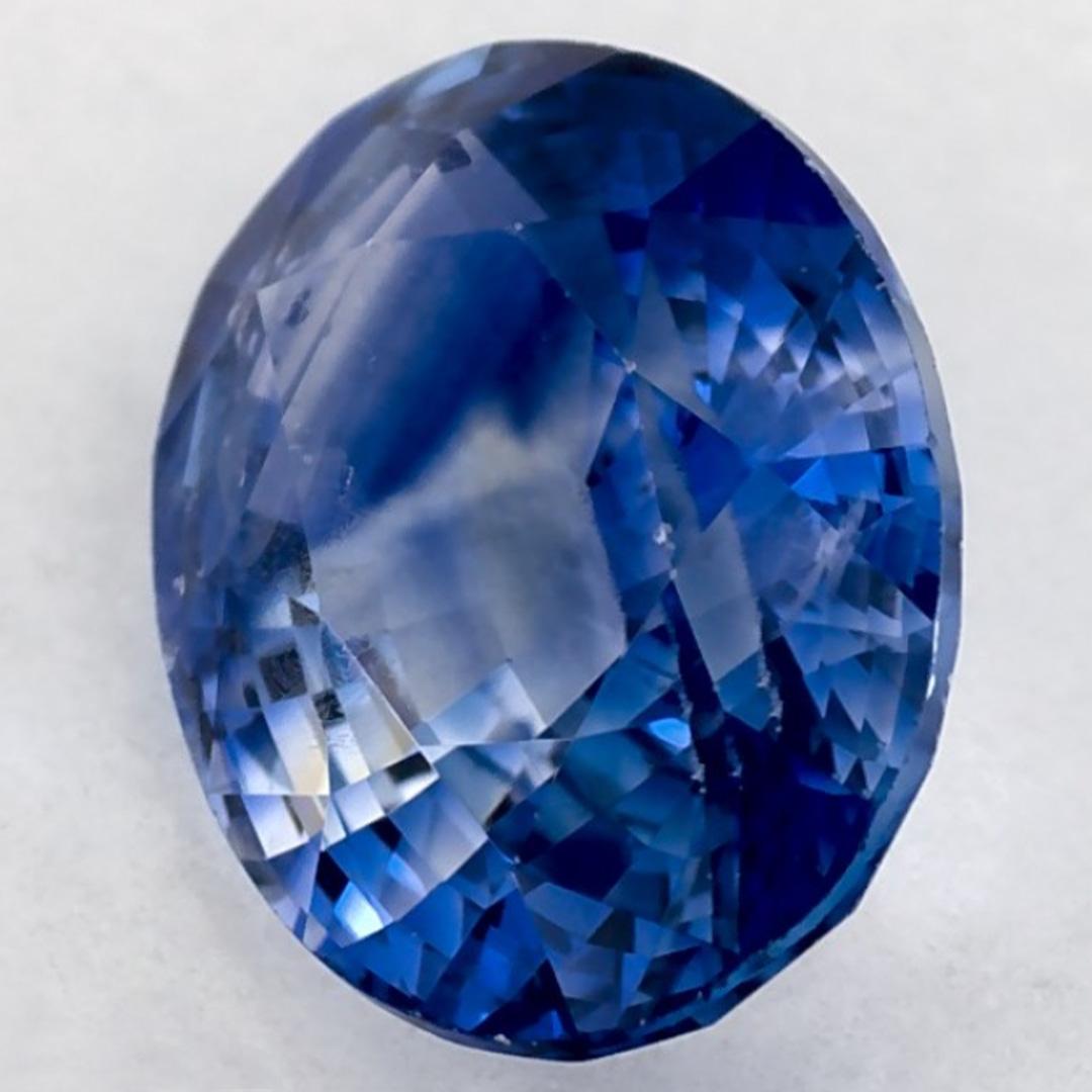 1.37 qt Zafiro Azul Oval Gema Suelta Corte oval en venta