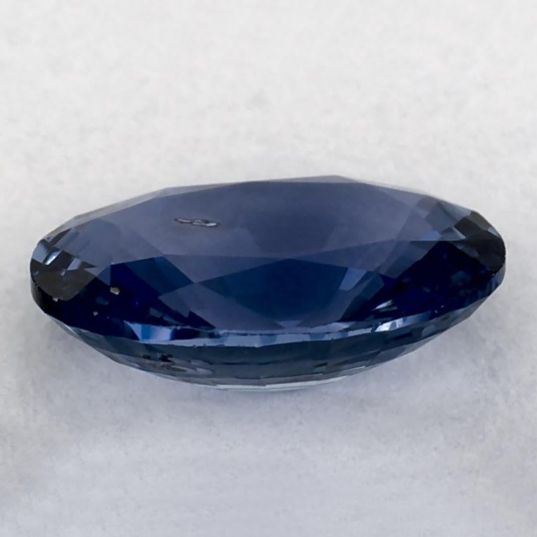 1.37 carati di zaffiro blu ovale sfuso In condizioni Nuovo in vendita a Fort Lee, NJ