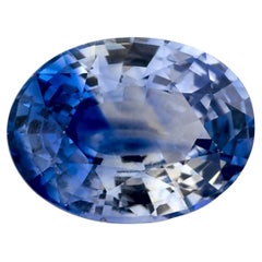 1.37 Karat Blauer Saphir Oval Loser Edelstein
