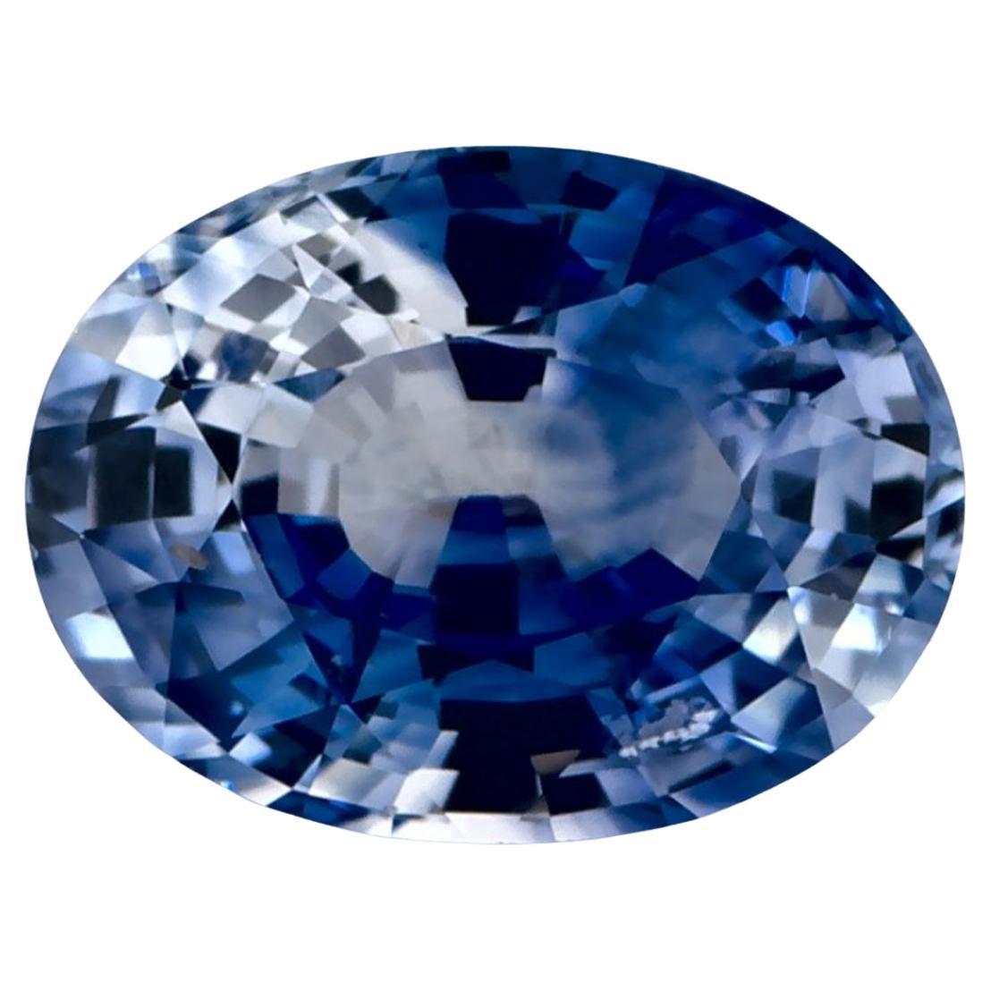 1.37 carati di zaffiro blu ovale sfuso