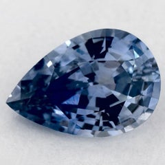 1.37 Ct Blue Sapphire Pear Loose Gemstone