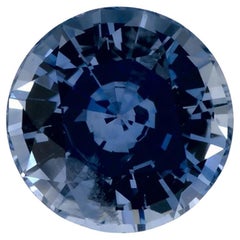 1.37 Ct Blue Sapphire Round Loose Gemstone