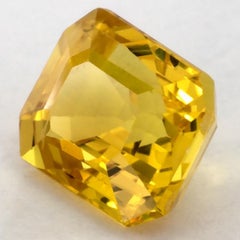 1.37 Ct Yellow Sapphire Octagon Loose Gemstone