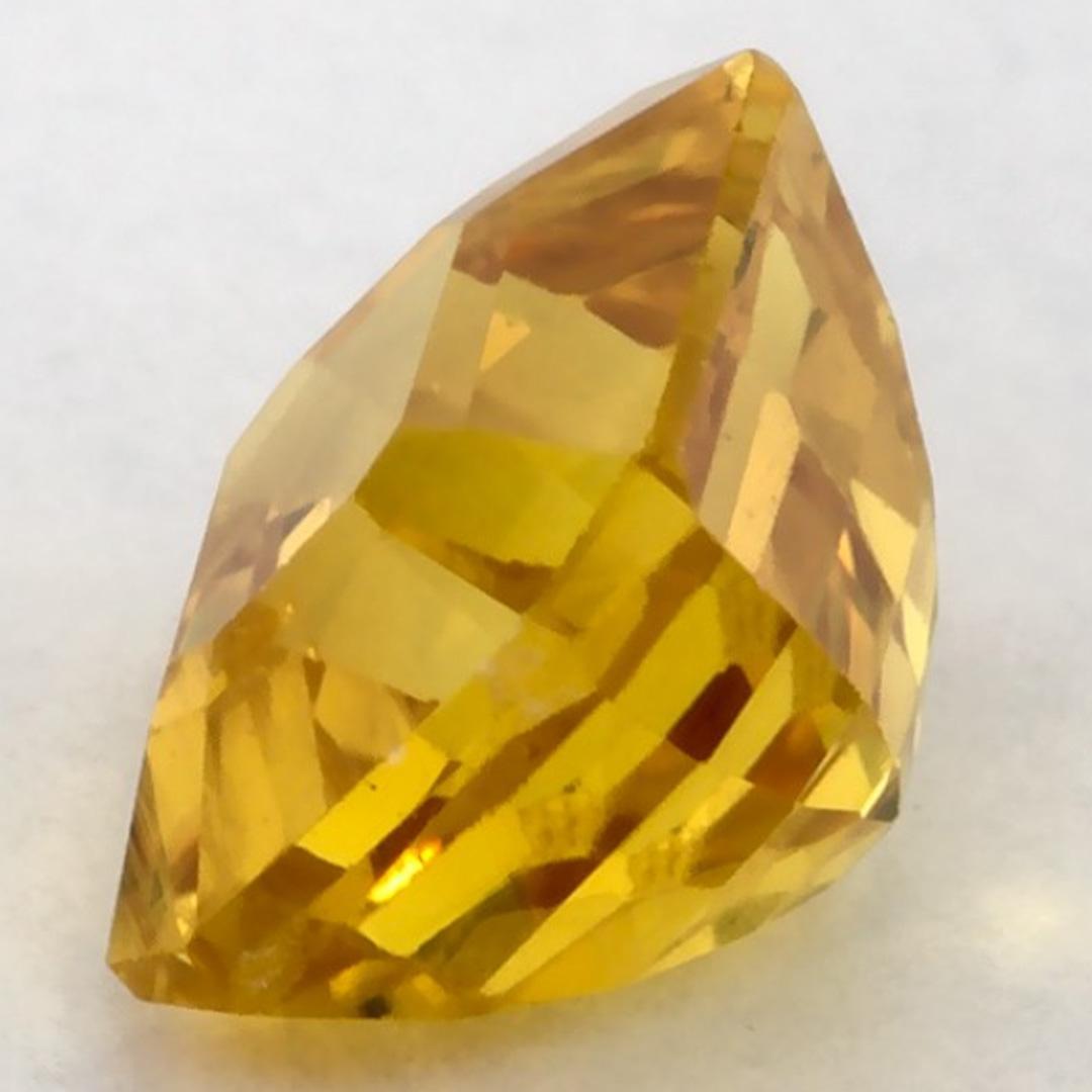 Taille émeraude 1.37 Ct Yellow Sapphire Octagon Loose Gemstone (pierre précieuse en vrac) en vente