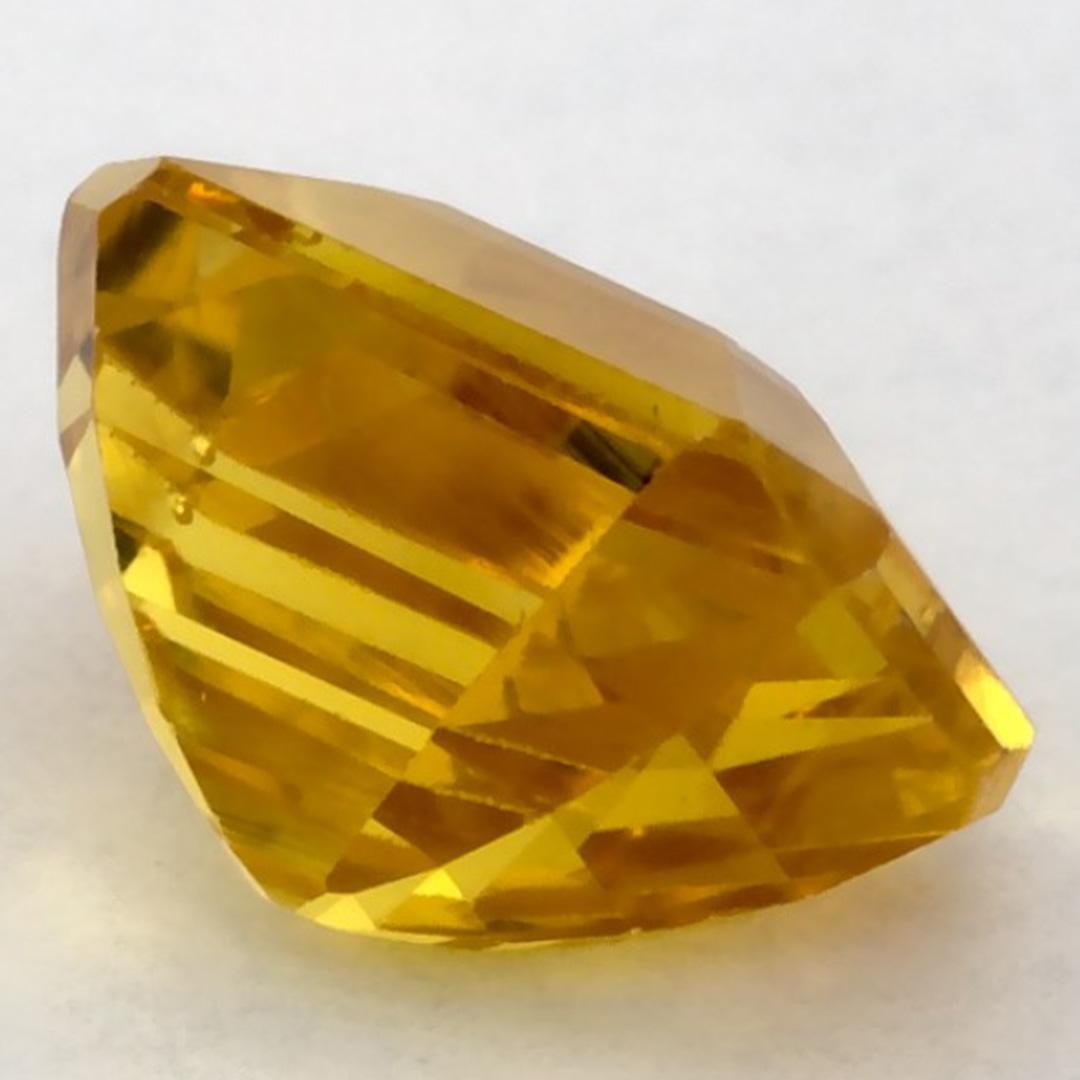 1.37 Ct Yellow Sapphire Octagon Loose Gemstone (pierre précieuse en vrac) en vente 1