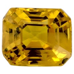 1.37 Ct Yellow Sapphire Octagon Loose Gemstone (pierre précieuse en vrac)
