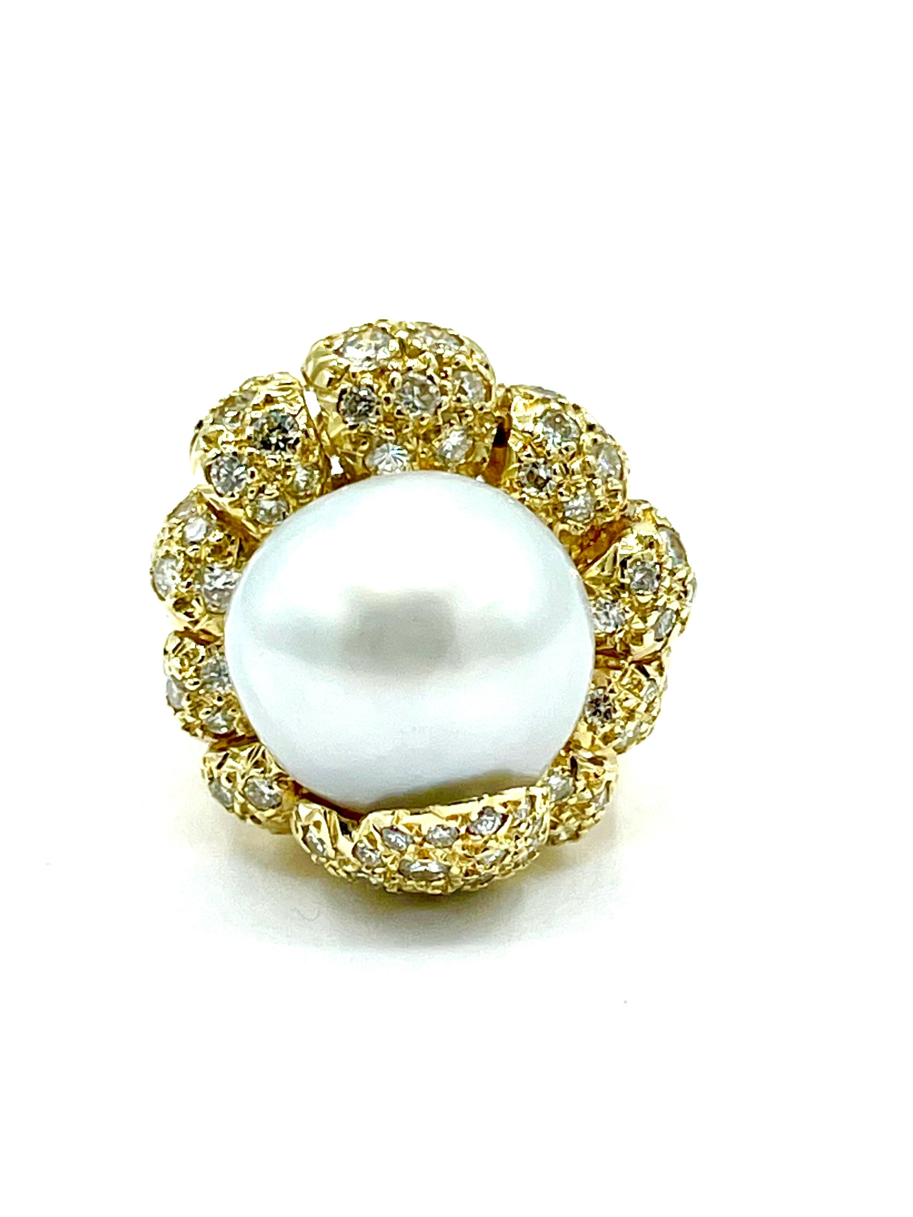 brilliant pearl ring