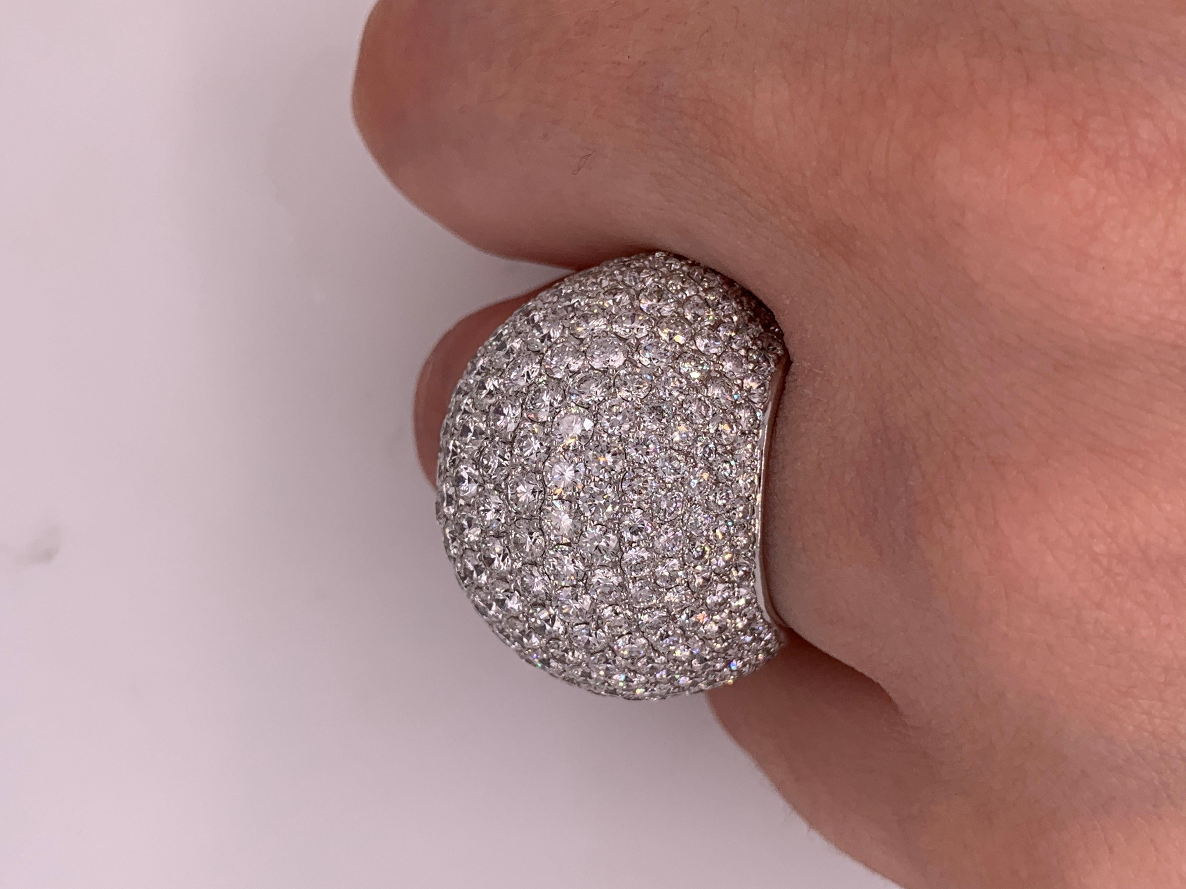 13.71 Carat Dome Diamond Ring For Sale 1