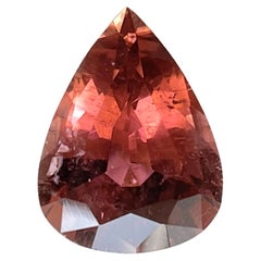 13.72 Carats Pink Peach Top Quality Pear Cut stone For Jewelry Natural Gemstone