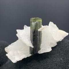 13.72 Gram Pretty Green Tourmaline Specimen With Albite From Skardu, Pakistan