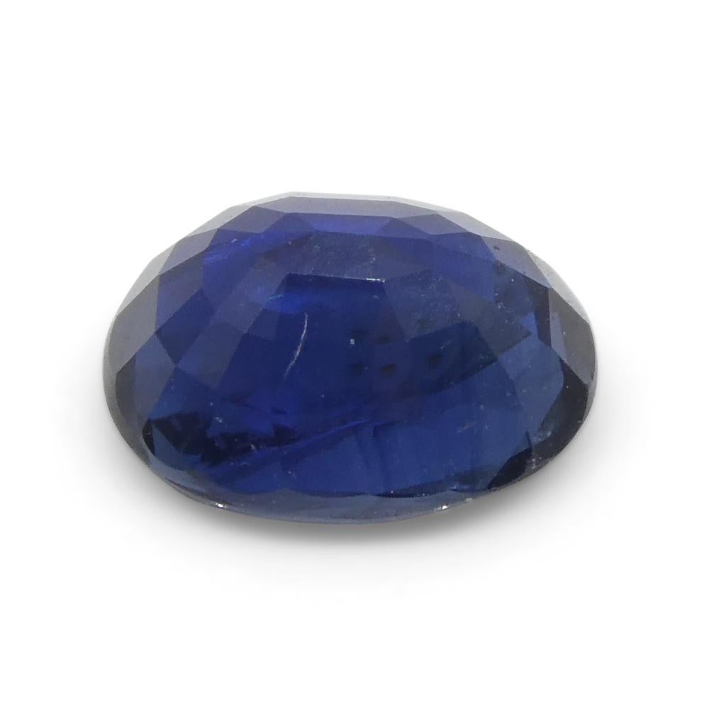 1.37ct Cushion Blue Sapphire from Nigeria For Sale 8