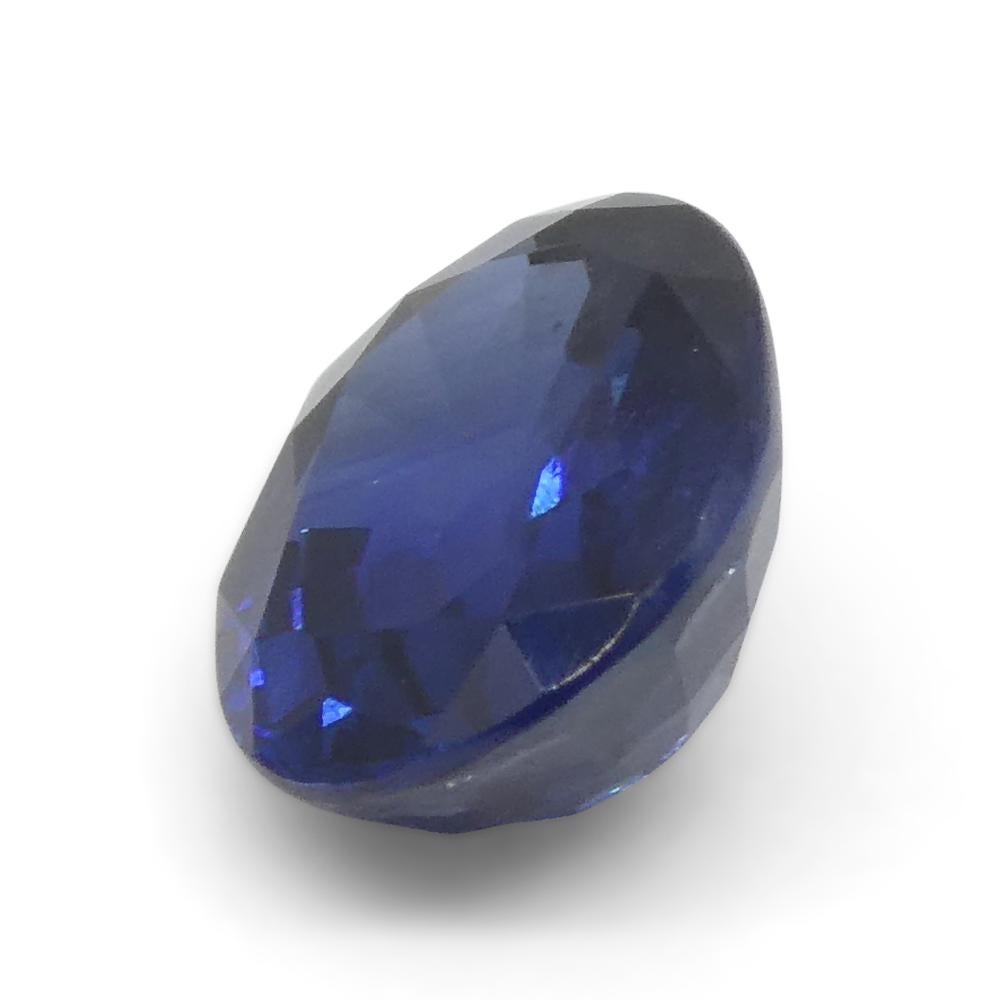 1.37ct Cushion Blue Sapphire from Nigeria For Sale 3