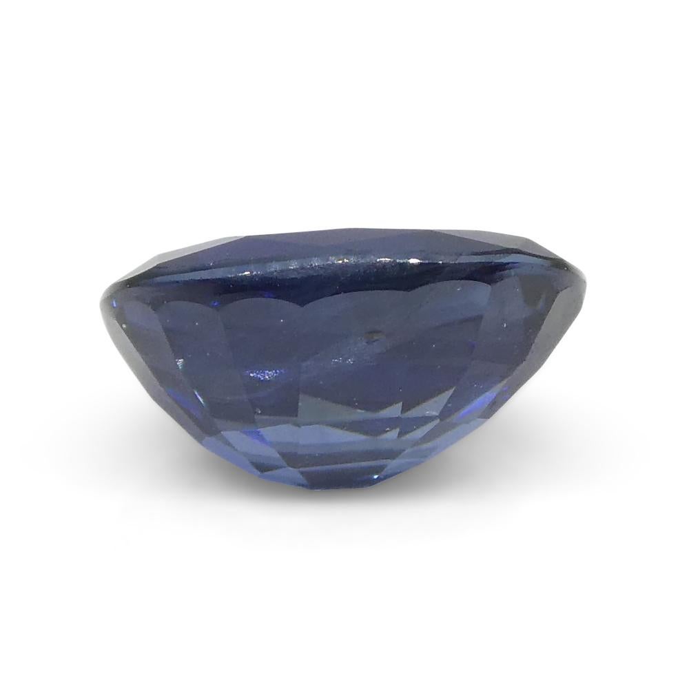 1.37ct Cushion Blue Sapphire from Nigeria For Sale 4
