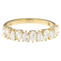 1.37cts 18K Yellow Gold Diamond Pear Shape Ring