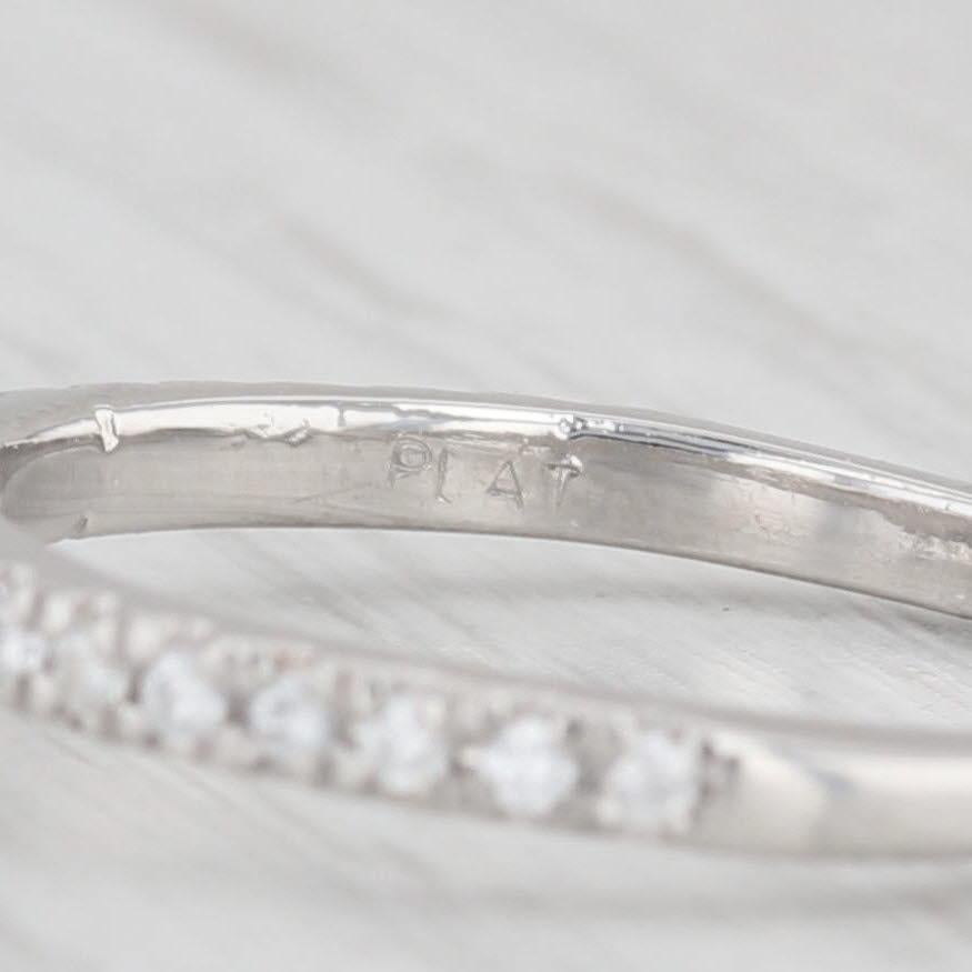 1.37ctw VS2 F Round Diamond Engagement Ring Platinum Size 5.75 GIA In Good Condition For Sale In McLeansville, NC