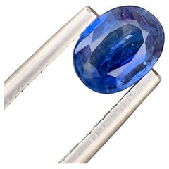 kyanite naturelle non sertie de 1,38 carat de forme ovale pour une mine d'Afghanistan