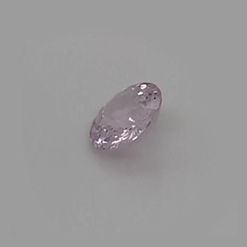 Round Cut 1.38 Carat Round Shape Lavender Color Sapphire GIA Certified Unheated For Sale