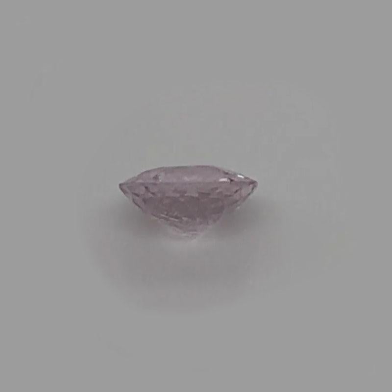 1.38 Carat Round Shape Lavender Color Sapphire GIA Certified Unheated In New Condition For Sale In San Francisco, CA