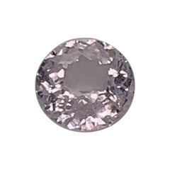 1.38 Carat Round Shape Lavender Color Sapphire GIA Certified Unheated