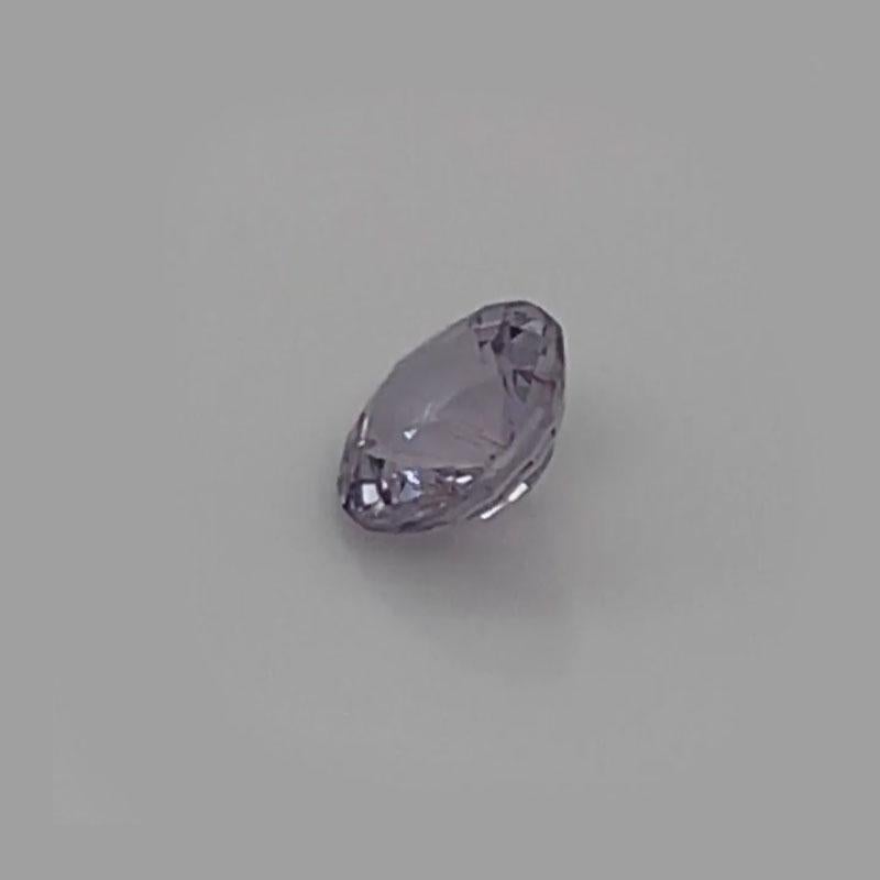 Taille ronde Saphir rose de forme ronde non chauffé de 1,38 carat, certifié GIA en vente