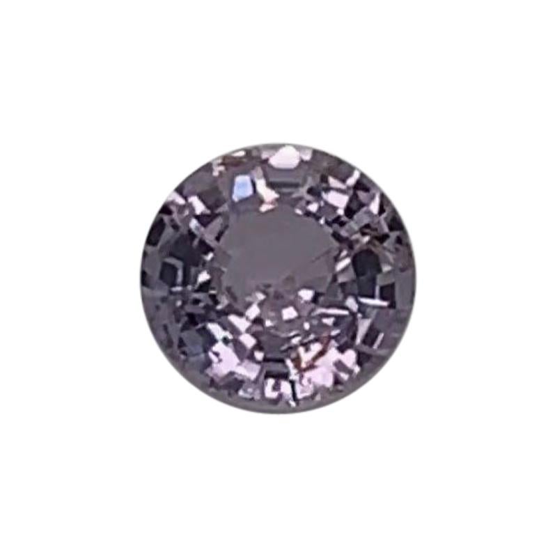 1.38 Carat Round-Shape Pink Sapphire GIA Certified Unheated For Sale