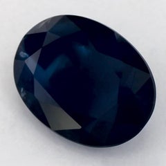 1.38 Karat Blauer Saphir Oval Loser Edelstein