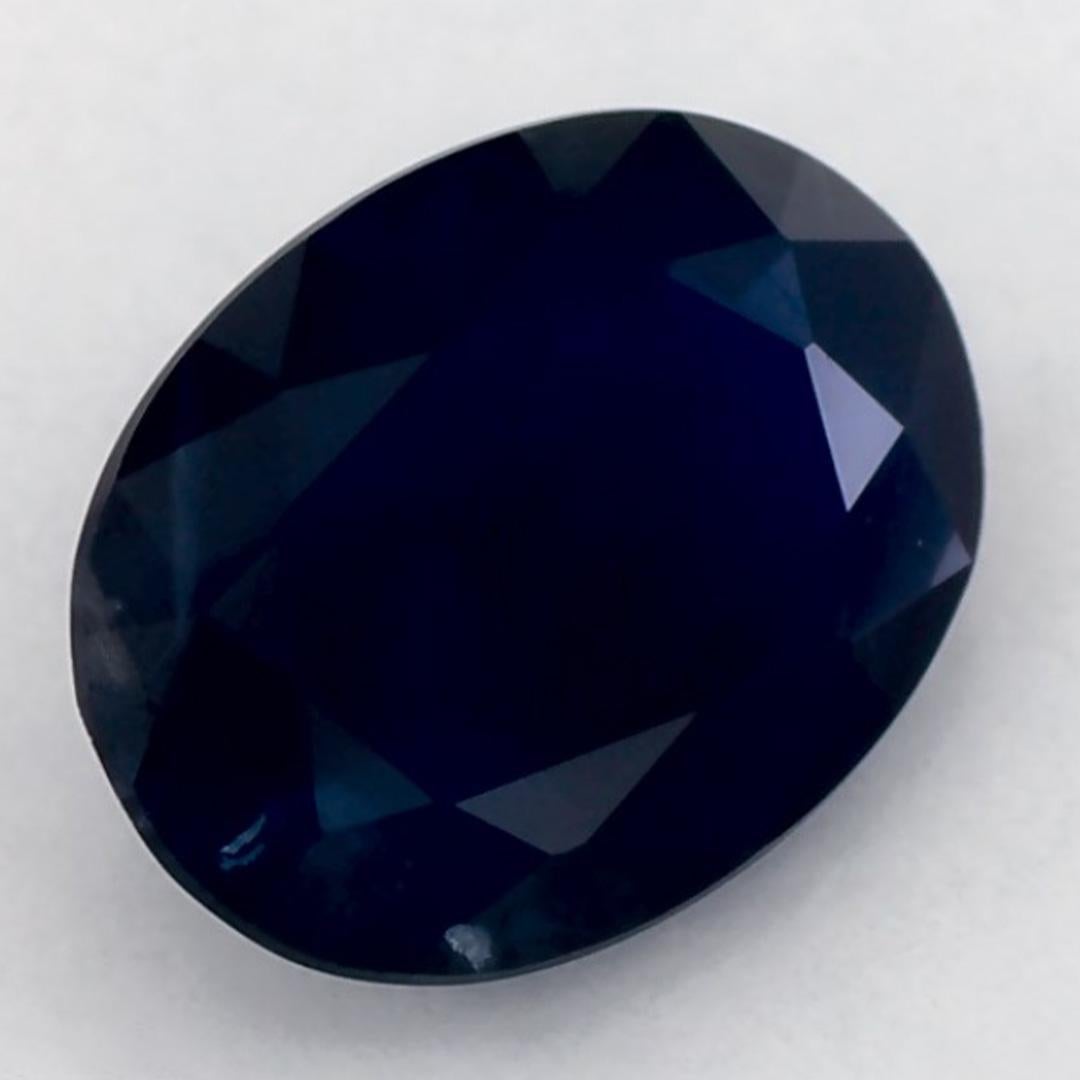 1.38 Ct Blue Sapphire Oval Loose Gemstone In condizioni Nuovo in vendita a Fort Lee, NJ