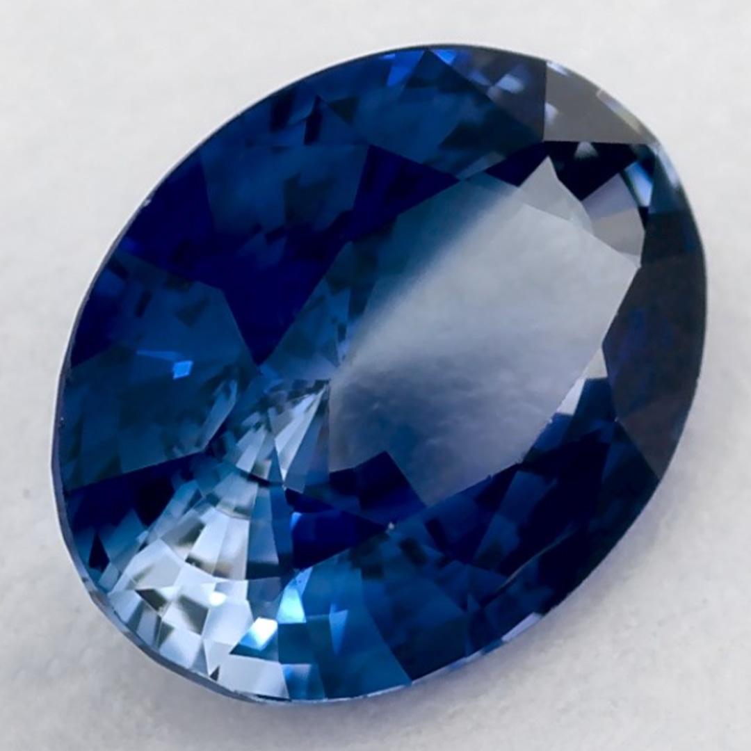1.38 Karat Blauer Saphir Oval Loser Edelstein im Zustand „Neu“ im Angebot in Fort Lee, NJ