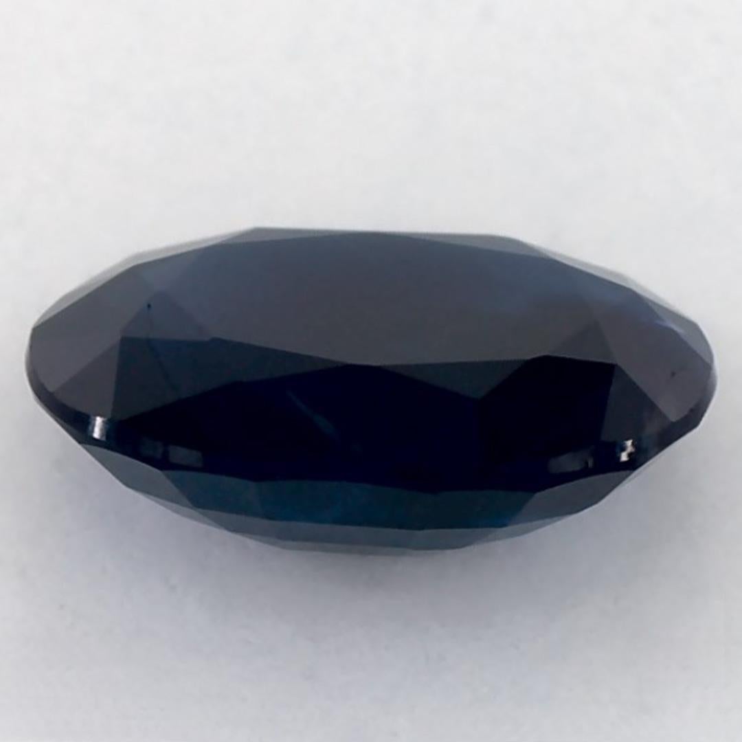 1.38 Ct Blue Sapphire Oval Loose Gemstone in vendita 3