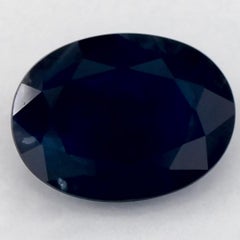 1.38 Ct Blue Sapphire Oval Loose Gemstone