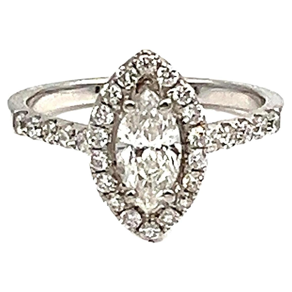 Anillo de Diamantes Marquesa de 1.38 ct