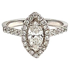 1.38 Karat Marquise-Diamantring