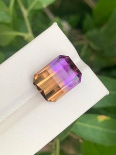 13.80 Carat Natural Loose Ametrine Pixelated Cut Gemstone