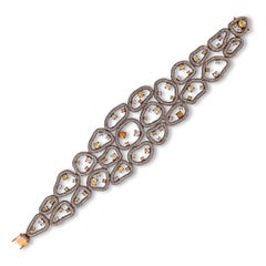 13.85 Carat Diamond Bracelet in Victorian Style