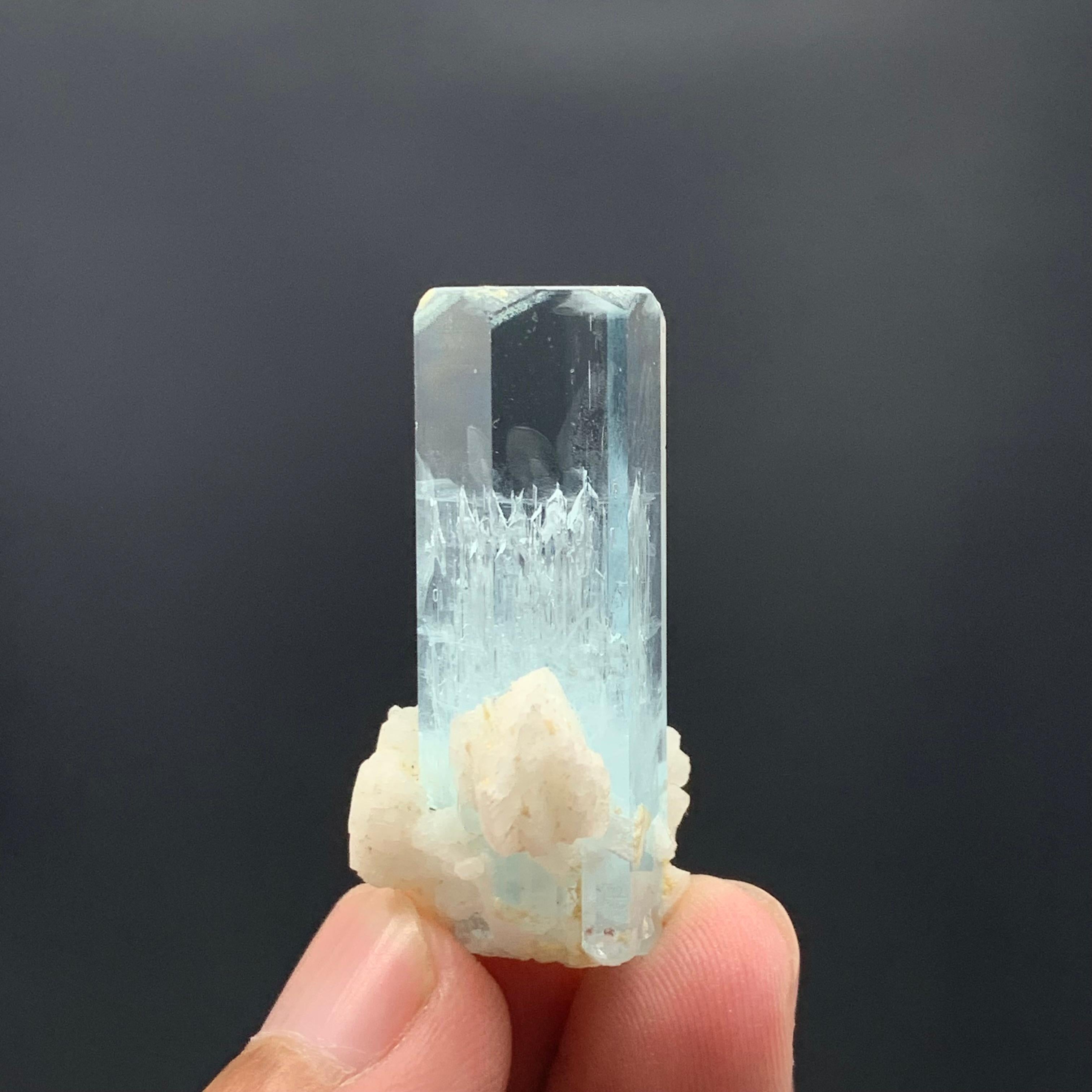 13.86 Gram Lovely Aquamarine Specimen From Shigar Valley, Skardu, Pakistan  For Sale 4