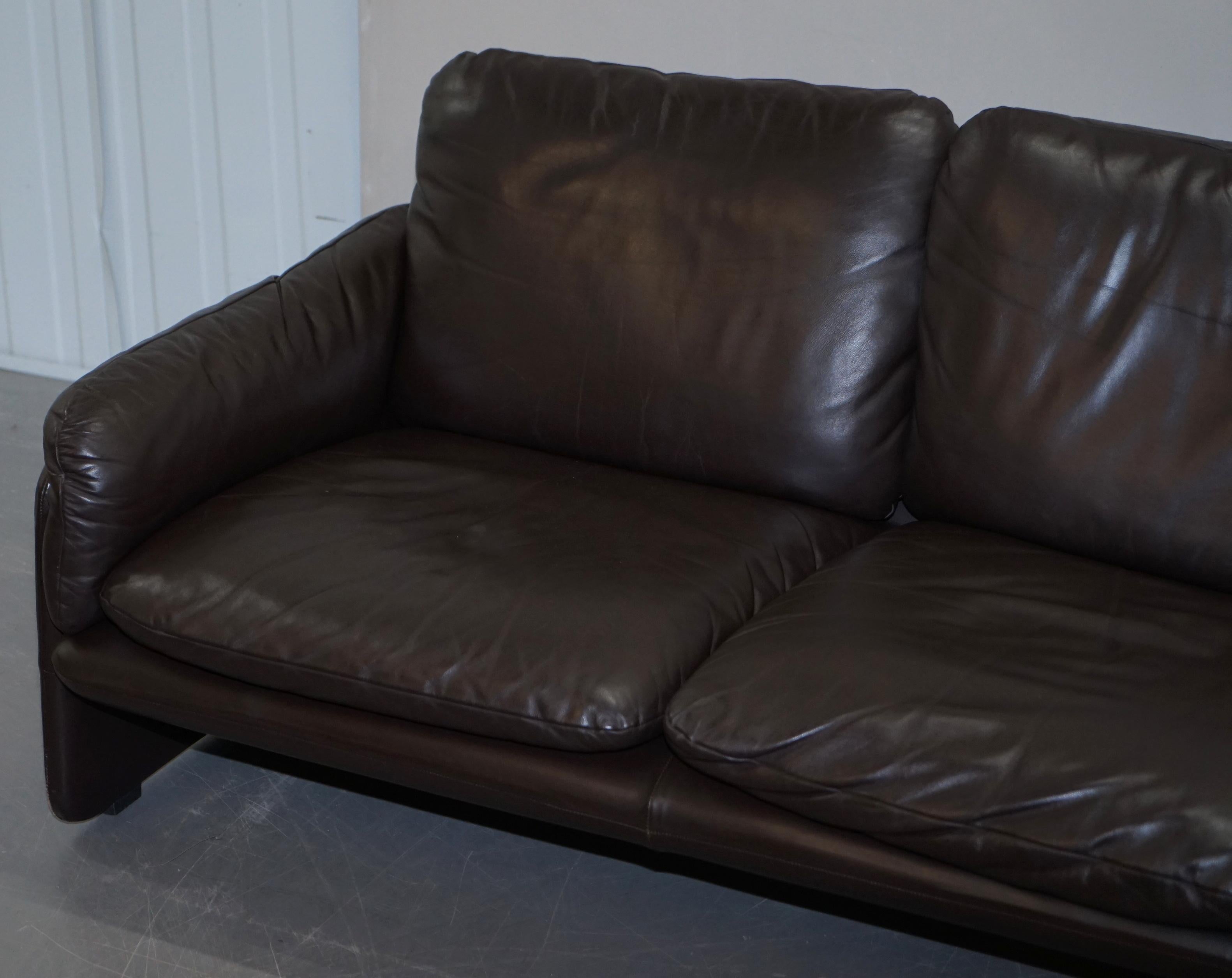 danish modern leather sofa