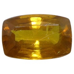 1.38ct Cushion Orange Sapphire from Tanzania, Heated