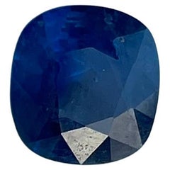 Saphir bleu birman non chauffé de 1,38 carat certifié GIA