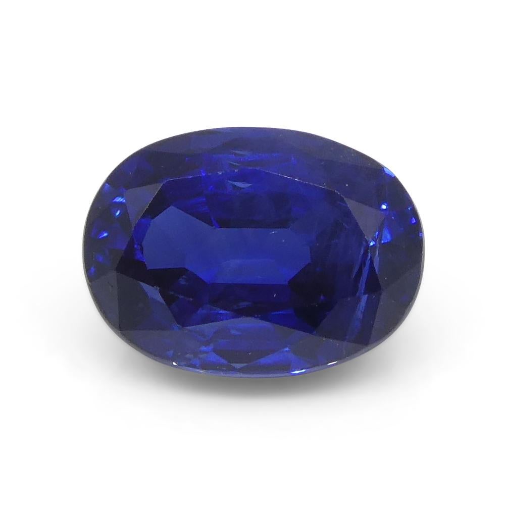 1.38ct Oval Blue Sapphire from Nigeria For Sale 6