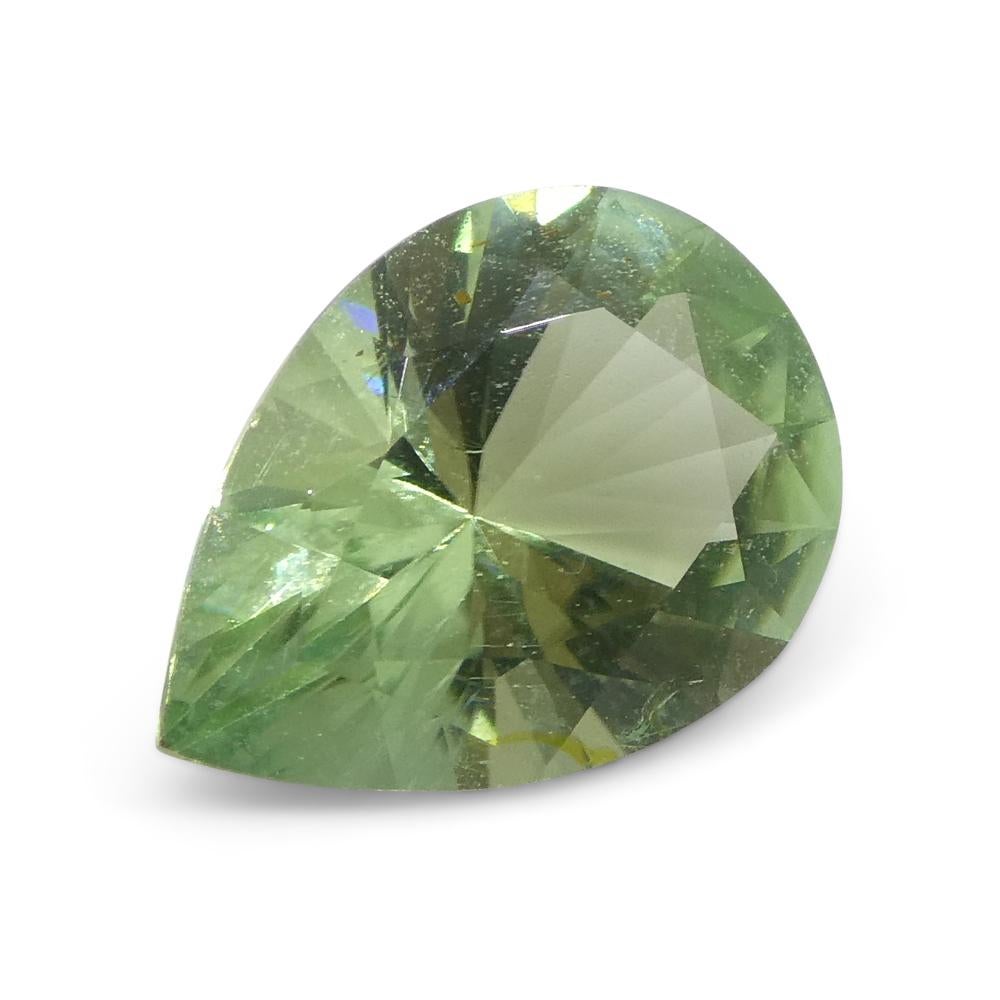 1.38ct Pear Green Tourmaline from Brazil For Sale 5