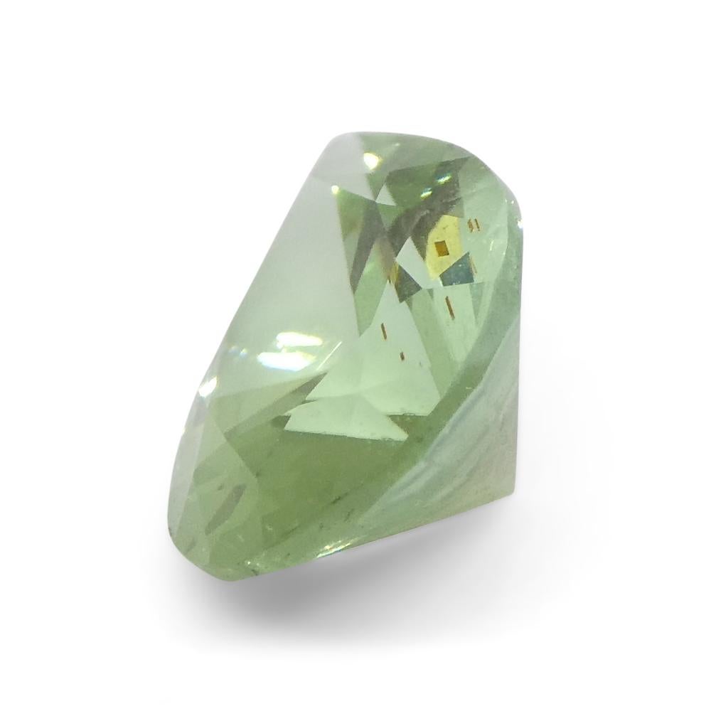 1.38ct Pear Green Tourmaline from Brazil For Sale 8