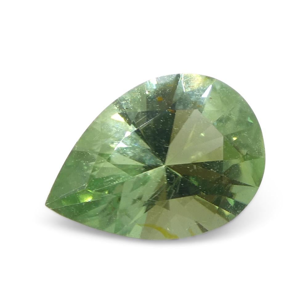 1.38ct Pear Green Tourmaline from Brazil For Sale 3