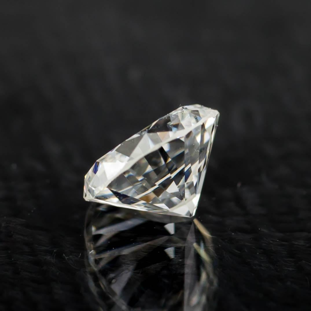 Round Cut 1.39 Carat Loose H / VS1 Round Brilliant Cut Diamond GIA Certified For Sale