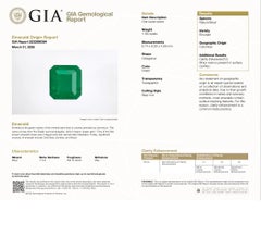 1.39 Colombian Emerald Diamond 14K White Gold Double-Halo Ring, GIA Certified