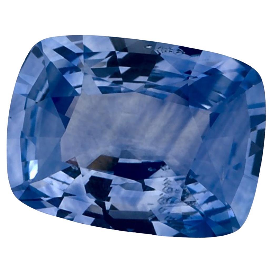 1.39 Karat Blauer Saphir Cushion Loser Edelstein