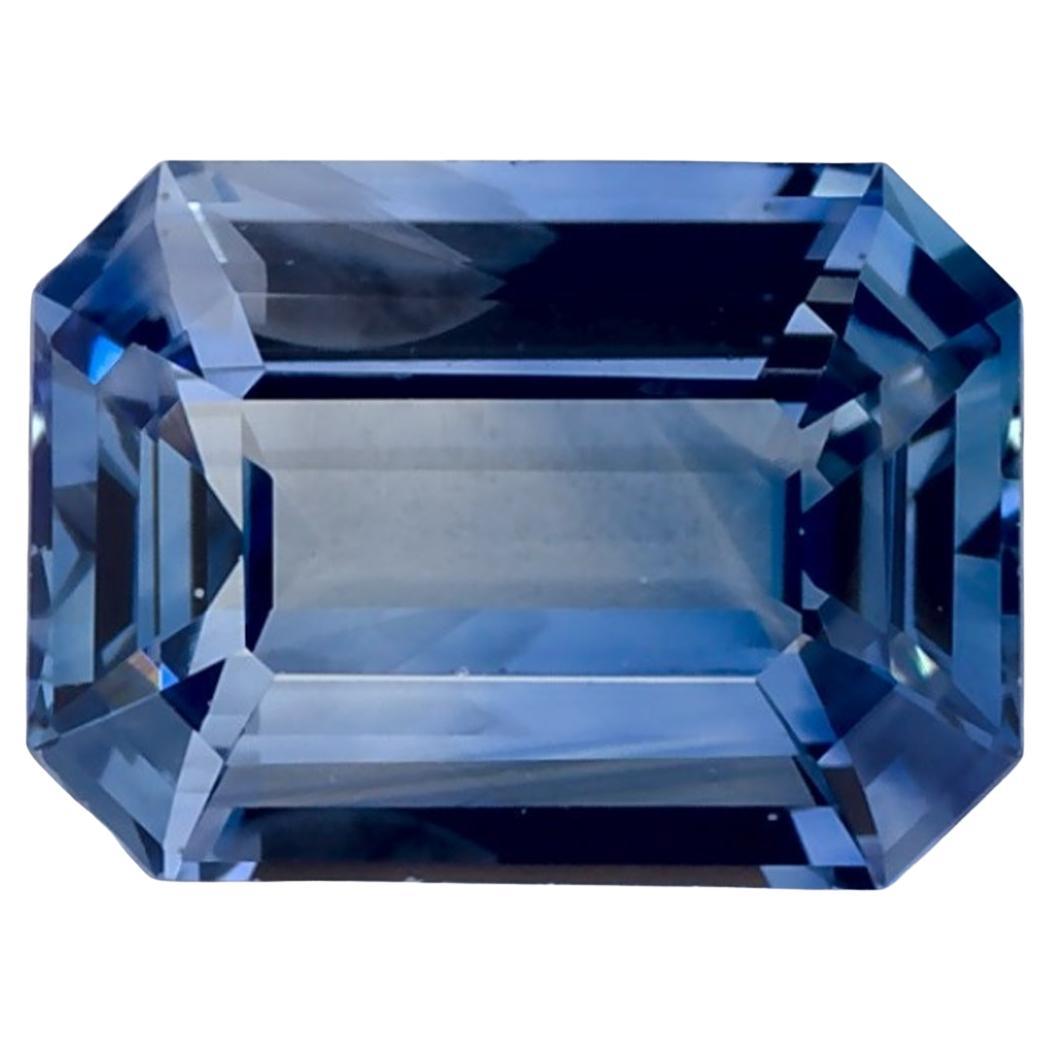 1.39 Ct Blue Sapphire Octagon Cut Loose Gemstone