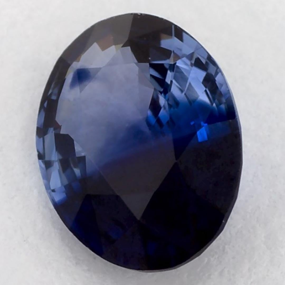 1.39 qt Zafiro Azul Oval Gema Suelta Corte oval en venta