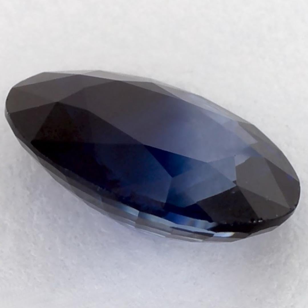 1.39 qt Zafiro Azul Oval Gema Suelta en venta 1